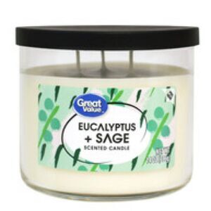 Great‎ Value Eucalyptus & Sage Candle, 14 oz